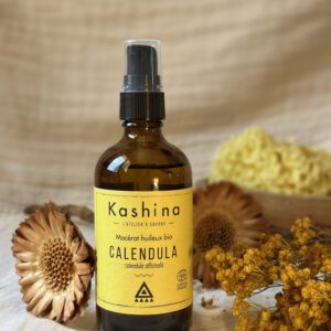 Huile de calendula bio pour apaiser les peaux sensibles